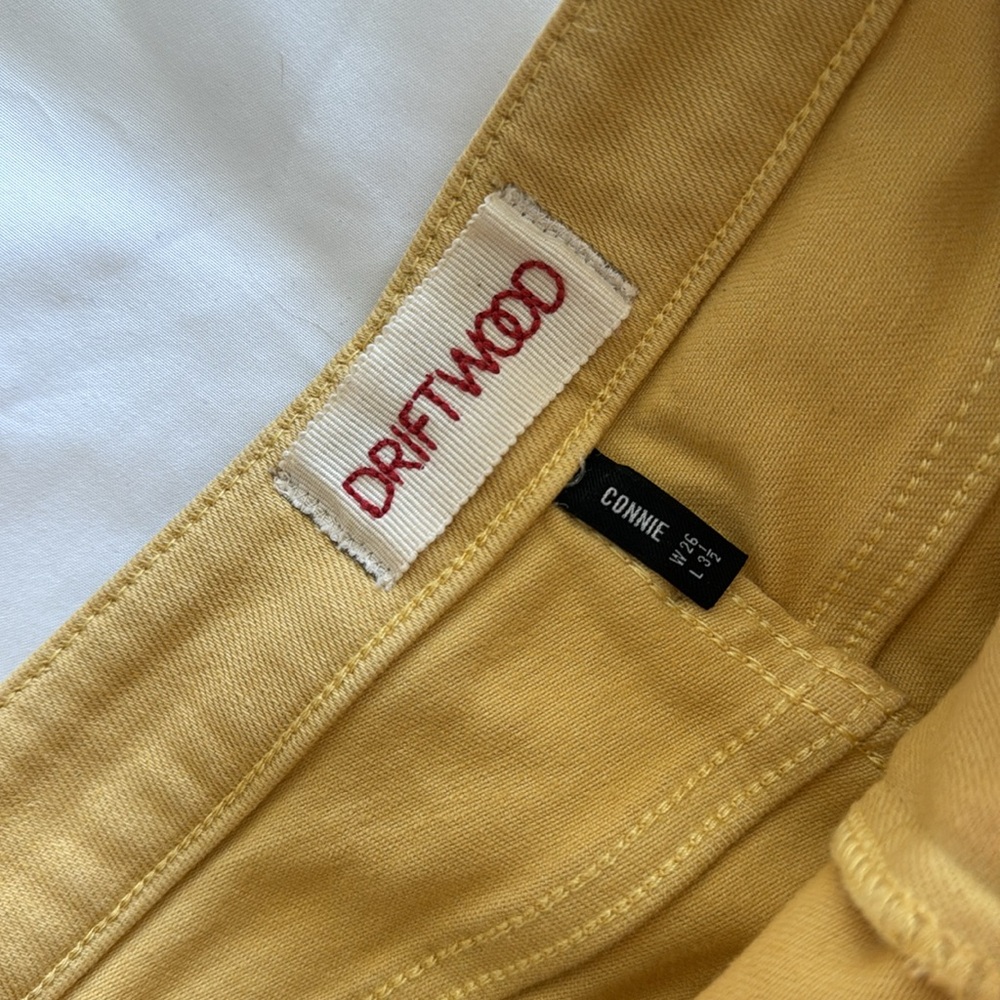 Driftwood yellow Connie denim shorts - Picture 2 of 4